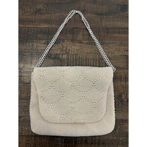 Vintage Beaded Evening Bag 2 Sided Shoulder Strap Hong Kong